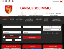Tablet Screenshot of languedocimmo.fr